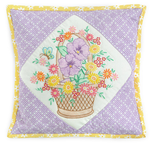 Baskets of Blooms Pillow