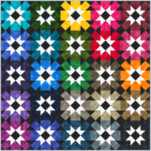 Color Burst Designer Pattern: Robert Kaufman Fabric Company