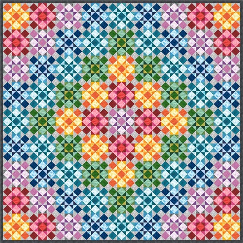 Mosaic Courtyard Free Pattern: Robert Kaufman Fabric Company
