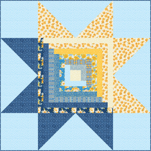 Giant Log Cabin Star