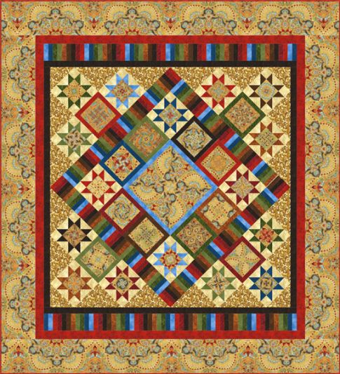 Keyboard Kaleidoscope Designer Pattern: Robert Kaufman Fabric Company