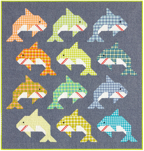 Social Sharks — Patterns by Elizabeth Hartman