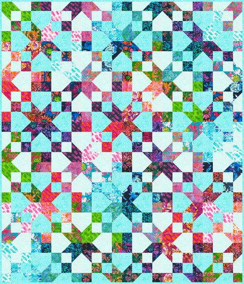 Star Blast Free Pattern: Robert Kaufman Fabric Company