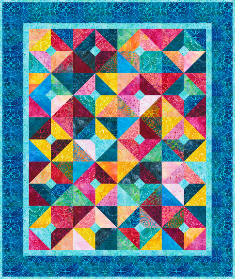 Burst of Color Free Pattern: Robert Kaufman Fabric Company