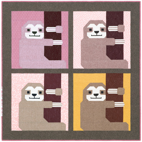 Sleepy Sloth Designer Pattern: Robert Kaufman Fabric Company