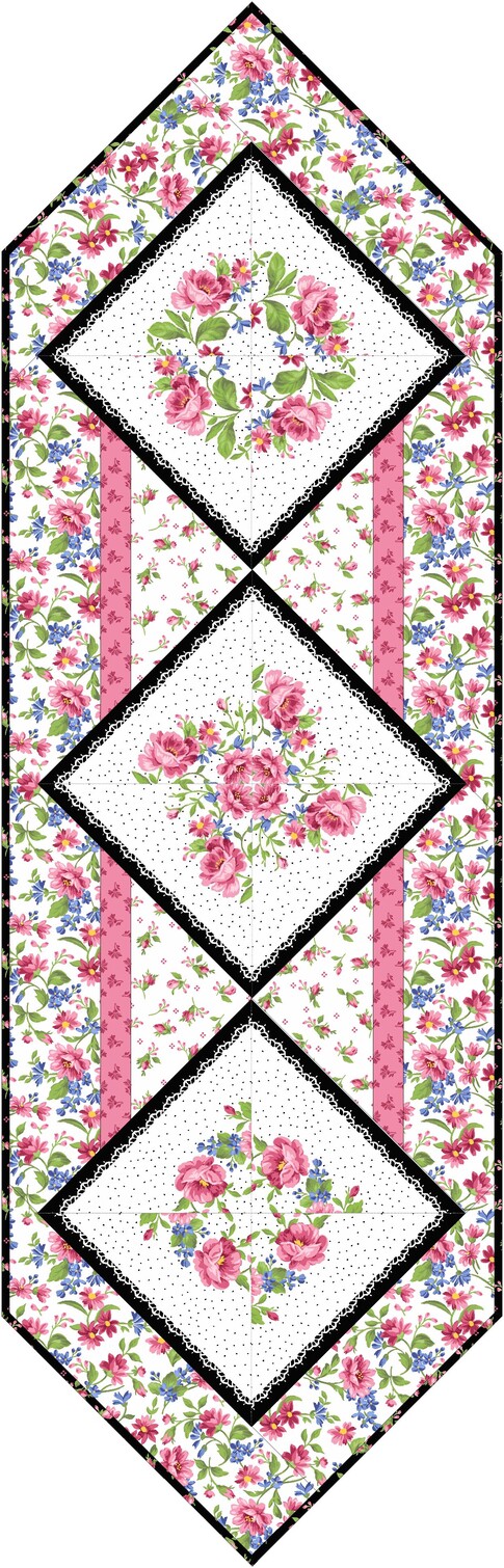 Floral Wreath Table Runner