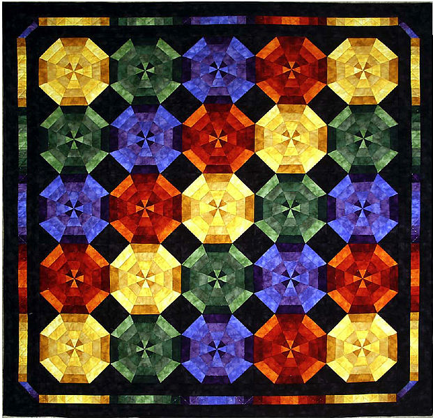 Marbleous! Rainbow Kaleidoscope Quilt