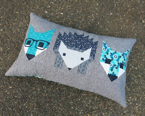 Fox and Hedgehog Pillow