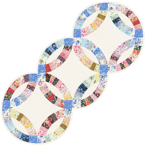 Double Wedding Ring Table Runner