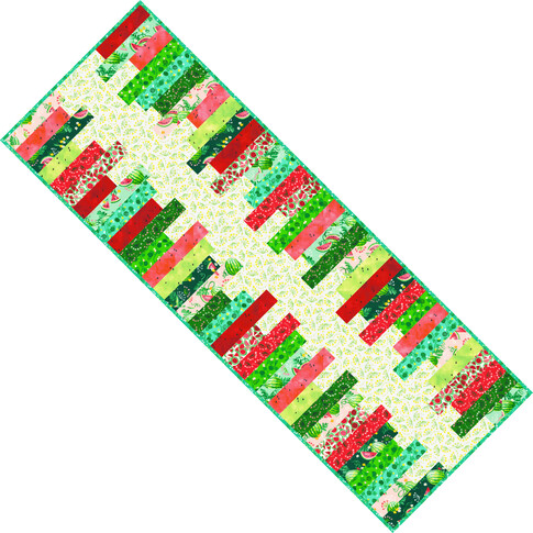 Stacked Strips Runner Free Pattern: Robert Kaufman Fabric Company