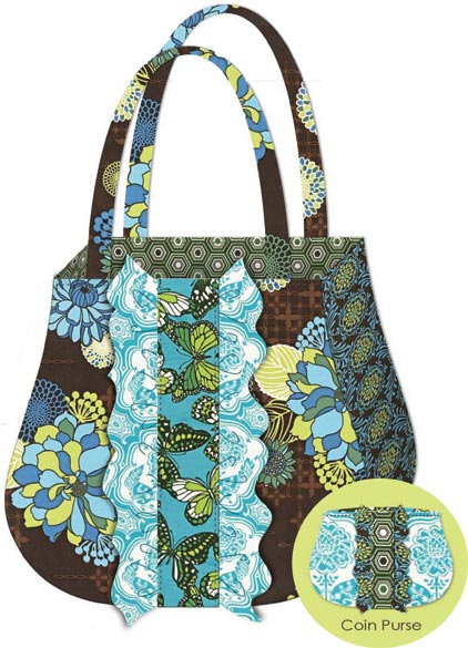 Ruffle Tote & Coin Purse Free Pattern: Robert Kaufman Fabric Company