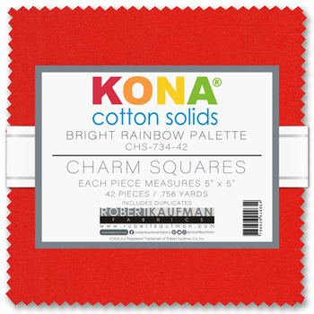 Kona® Cotton - Bright Rainbow Palette Kona® Cotton - Bright Rainbow Palette