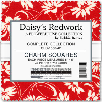Flowerhouse: Daisy's Redwork by Debbie Beaves - Complete Collection