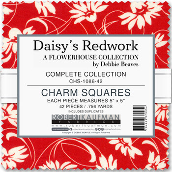 Flowerhouse: Daisy's Redwork by Debbie Beaves - Complete Collection Flowerhouse: Daisy's Redwork by Debbie Beaves - Complete Collection