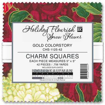 Holiday Flourish-Snow Flower - Gold Colorstory Holiday Flourish-Snow Flower - Gold Colorstory