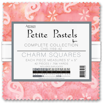Artisan Batiks: Petite Pastels by Lunn Studios - Complete Collection Charm Squares