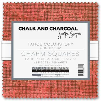 Chalk and Charcoal by Jennifer Sampou - Tahoe Colorstory Charm Squares Chalk and Charcoal by Jennifer Sampou - Tahoe Colorstory Charm Squares
