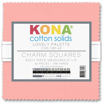 Kona® Cotton - Lovely Palette Charm Squares Kona® Cotton - Lovely Palette Charm Squares