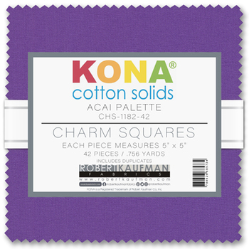 Kona® Cotton - Acai Palette Charm Squares