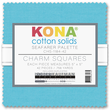 Kona® Cotton - Seafarer Palette Charm Squares