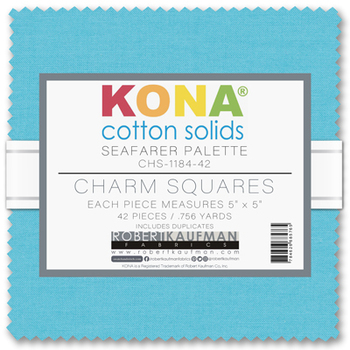 Kona® Cotton - Seafarer Palette Charm Squares Kona® Cotton - Seafarer Palette Charm Squares