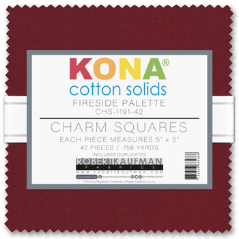 Kona® Cotton - Fireside Palette Charm Squares Kona® Cotton - Fireside Palette Charm Squares