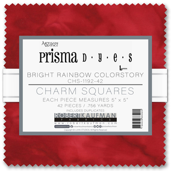 Artisan Batiks: Prisma Dyes by Lunn Studios - Bright Rainbow Charm Squares Artisan Batiks: Prisma Dyes by Lunn Studios - Bright Rainbow Charm Squares