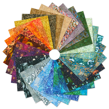 Artisan Batiks: Orbital Sunrise by Karen Nyberg - Complete Collection Charm Squares