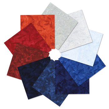 Artisan Batiks: Prisma Dyes by Lunn Studios - Independence Palette Charm Square Artisan Batiks: Prisma Dyes by Lunn Studios - Independence Palette Charm Square