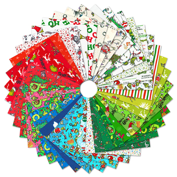 How the Grinch Stole Christmas by Dr. Seuss Enterprises - Grinchmas Colorstory Charm Square How the Grinch Stole Christmas by Dr. Seuss Enterprises - Grinchmas Colorstory Charm Square