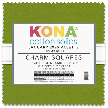 Kona® Cotton - January 2025 Palette Charm Square Kona® Cotton - January 2025 Palette Charm Square