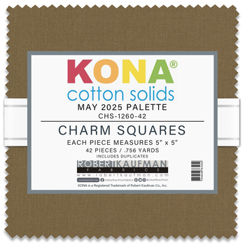 Kona® Cotton - May 2025 Palette Charm Square Kona® Cotton - May 2025 Palette Charm Square
