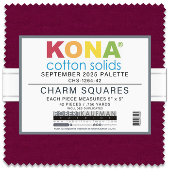 Kona® Cotton - September 2025 Palette Charm Square Kona® Cotton - September 2025 Palette Charm Square