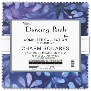 Artisan Batiks: Dancing Petals by Lunn Studios - Complete Collection Charm Square Artisan Batiks: Dancing Petals by Lunn Studios - Complete Collection Charm Square