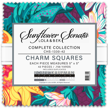 Sunflower Sonata by Lola & Bek - Complete Collection Charm Square Sunflower Sonata by Lola & Bek - Complete Collection Charm Square