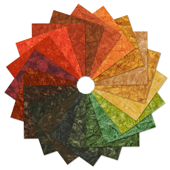 Artisan Batiks: Prisma Dyes by Lunn Studios - Autumn Colorstory Fat Quarter Bundle