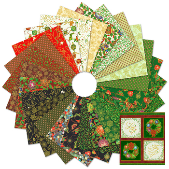 Parvaneh's Jeweled Christmas by Parvaneh Holloway - Complete Collection Fat Quarter Bundle Parvaneh's Jeweled Christmas by Parvaneh Holloway - Complete Collection Fat Quarter Bundle