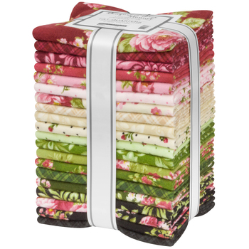 Bouquet of Roses Flannel by Flowerhouse - Complete Collection Fat Quarter Bundle Bouquet of Roses Flannel by Flowerhouse - Complete Collection Fat Quarter Bundle