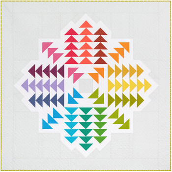 Crystal Cluster Quilt kit by Elizabeth Hartman feat. Kona Cotton Crystal Cluster Quilt kit by Elizabeth Hartman feat. Kona Cotton