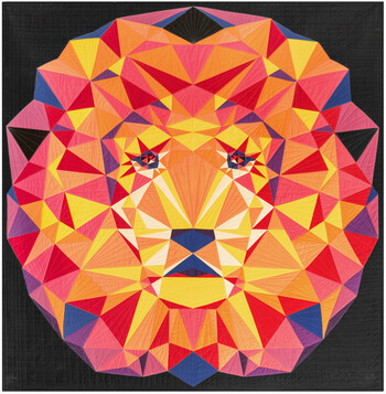 Lion Abstractions Kit by Violet Craft - feat Kona Cotton Lion Abstractions Kit by Violet Craft - feat Kona Cotton
