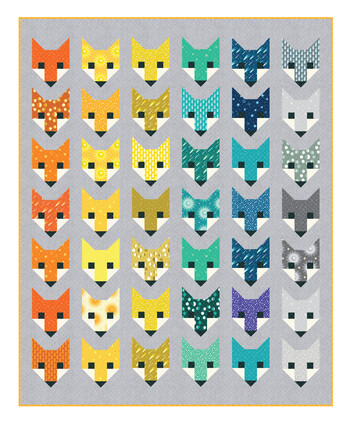 Fancy Fox Quilt Kit by Elizabeth Hartman feat. Planetarium Fancy Fox Quilt Kit by Elizabeth Hartman feat. Planetarium