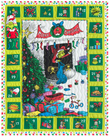 How the Grinch Stole Christmas by Dr. Seuss Enterprises - Grinchmas Advent Calendar Quilt Kit