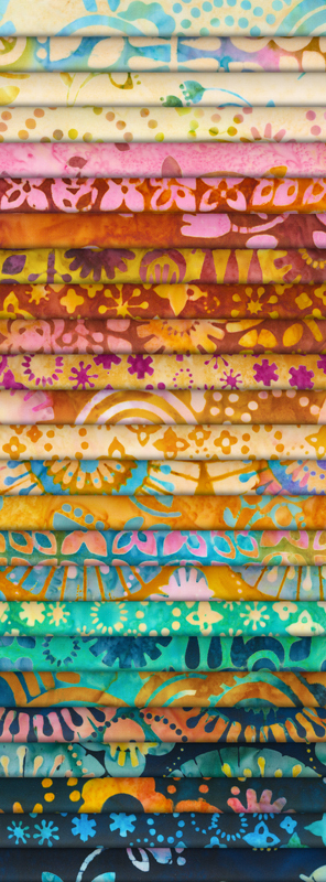 Artisan Batiks: Retro Rainbow by Studio RK - Complete Collection Roll Up Artisan Batiks: Retro Rainbow by Studio RK - Complete Collection Roll Up