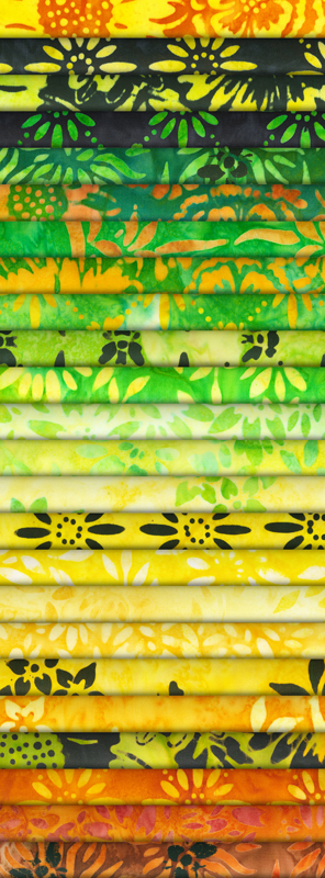 Artisan Batiks: Bees and Flowers by Lunn Studios - Complete Collection Roll Up Artisan Batiks: Bees and Flowers by Lunn Studios - Complete Collection Roll Up
