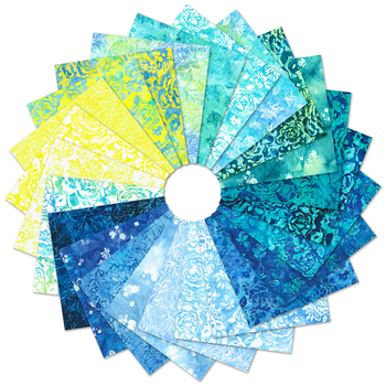 Artisan Batiks: Azure Breeze by Lauren Wan - Complete Collection Roll Up