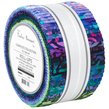 Artisan Batiks: Paisley Bouquet by Lunn Studios - Complete Collection Roll Up Artisan Batiks: Paisley Bouquet by Lunn Studios - Complete Collection Roll Up