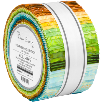 Artisan Batiks: Geo Earth by Lunn Studios - Complete Collection Roll Up Artisan Batiks: Geo Earth by Lunn Studios - Complete Collection Roll Up