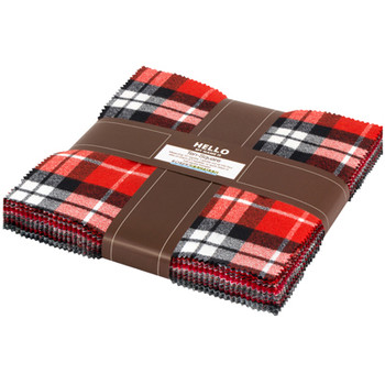 Mammoth Flannel by Studio RK - Red Colorstory Mammoth Flannel by Studio RK - Red Colorstory