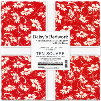 Flowerhouse: Daisy's Redwork by Debbie Beaves - Complete Collection Flowerhouse: Daisy's Redwork by Debbie Beaves - Complete Collection