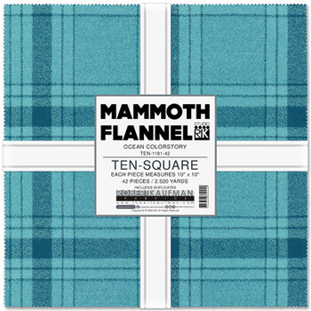Mammoth Flannel Ocean by Studio RK - Ocean Colorstory Mammoth Flannel Ocean by Studio RK - Ocean Colorstory